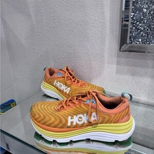 Hoka Vibrant Orange and Yellow Sneakers